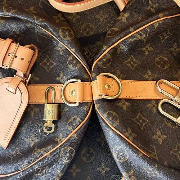 Louis Vuitton LV Monogram Keepall Bandoulière 50 Luggage Travel Bag Lock Strap - Picture 4 of 13